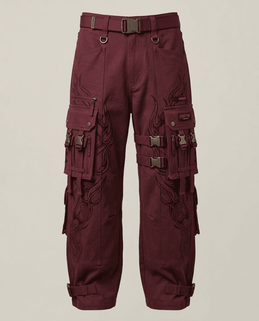 RENGOKU // CRIMSON FLAME TRIBAL CARGOS